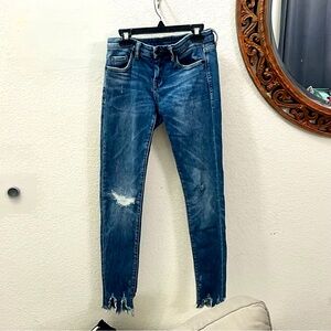 Blank nyc low rise distressed denim